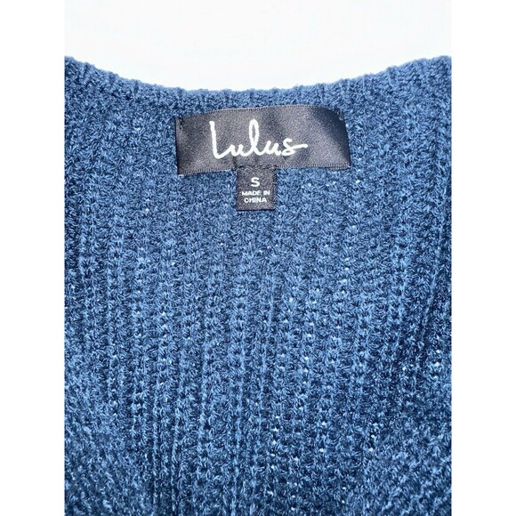 Lulus Teal Multi Knit V- Neck Sweater‎ SKU 3 - Picture 2 of 7